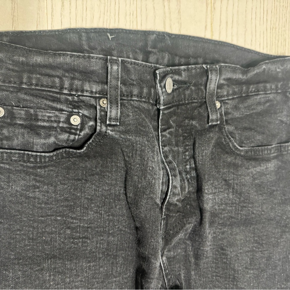 Levi's Charcoal Straight Jeans